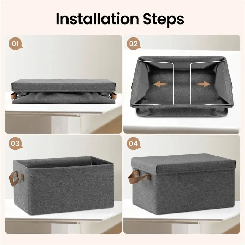 BukkitBow - Opbergdoos met Handvaten - Stoffen Opbergbox