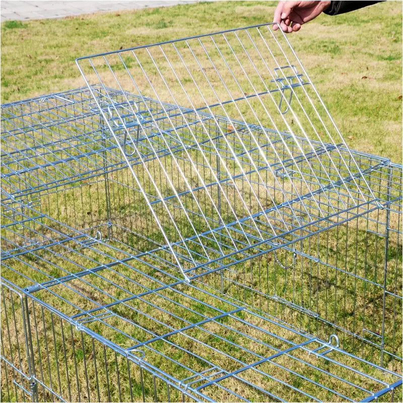 BukkitBow - Opvouwbare Metalen Dierenkooi - Met 3 Deuren