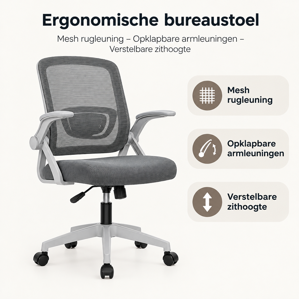 Belangrijkste voordelen en eigenschappen van ergonomische bureaustoel