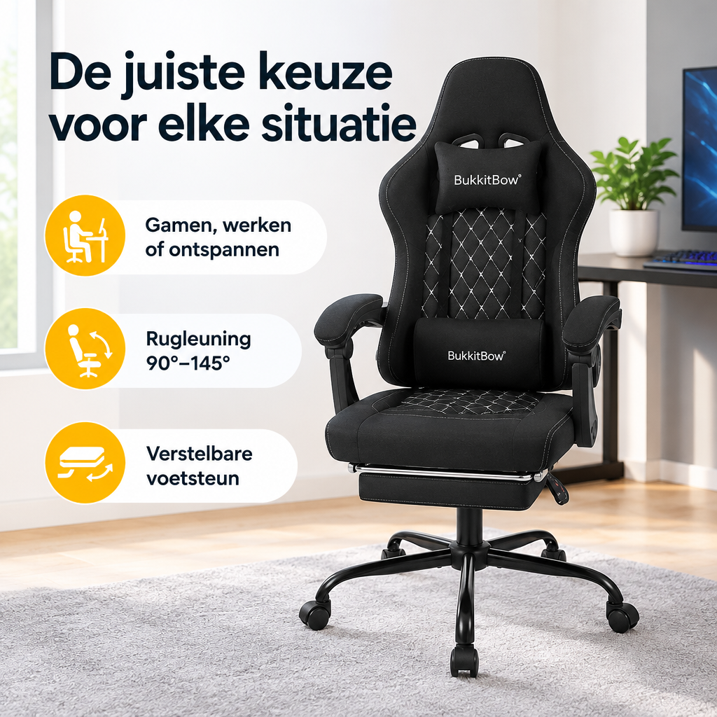 Praktische toepassing en keuzehulp voor gamestoel met massagekussen