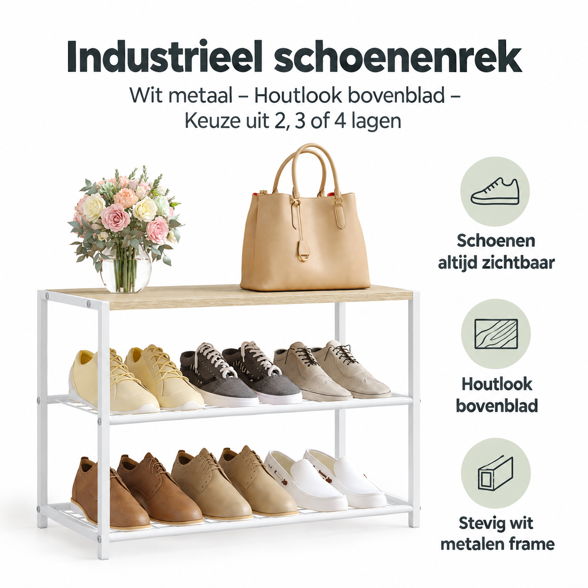 Belangrijkste voordelen en eigenschappen van industrieel schoenenrek