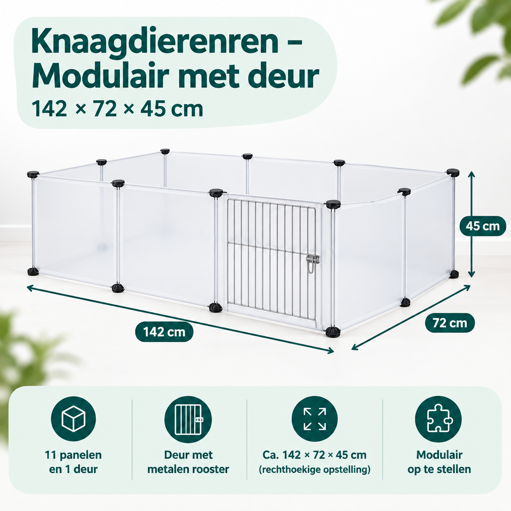 Afmetingen en productspecificaties van knaagdierenren