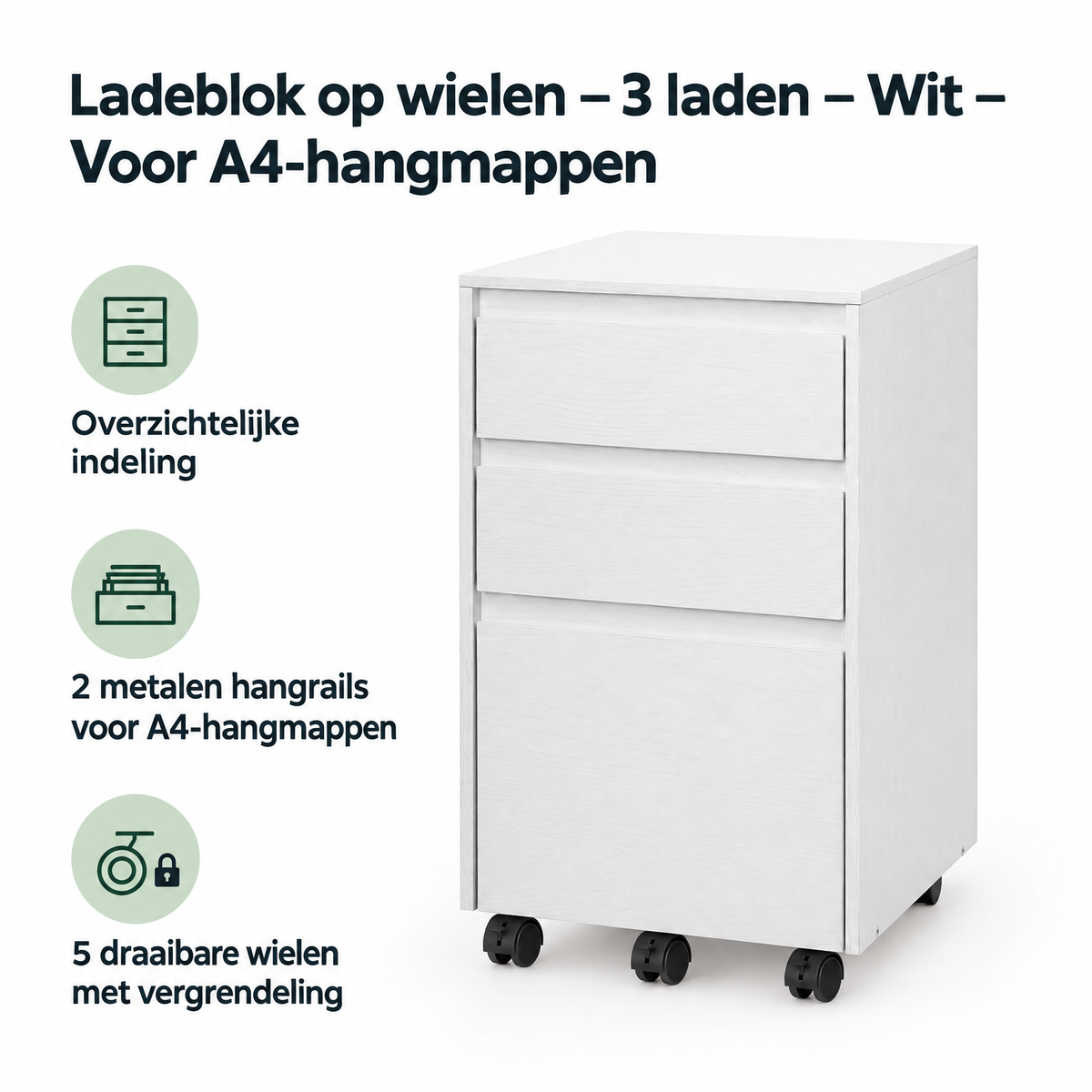 Belangrijkste voordelen en eigenschappen van ladeblok op wielen