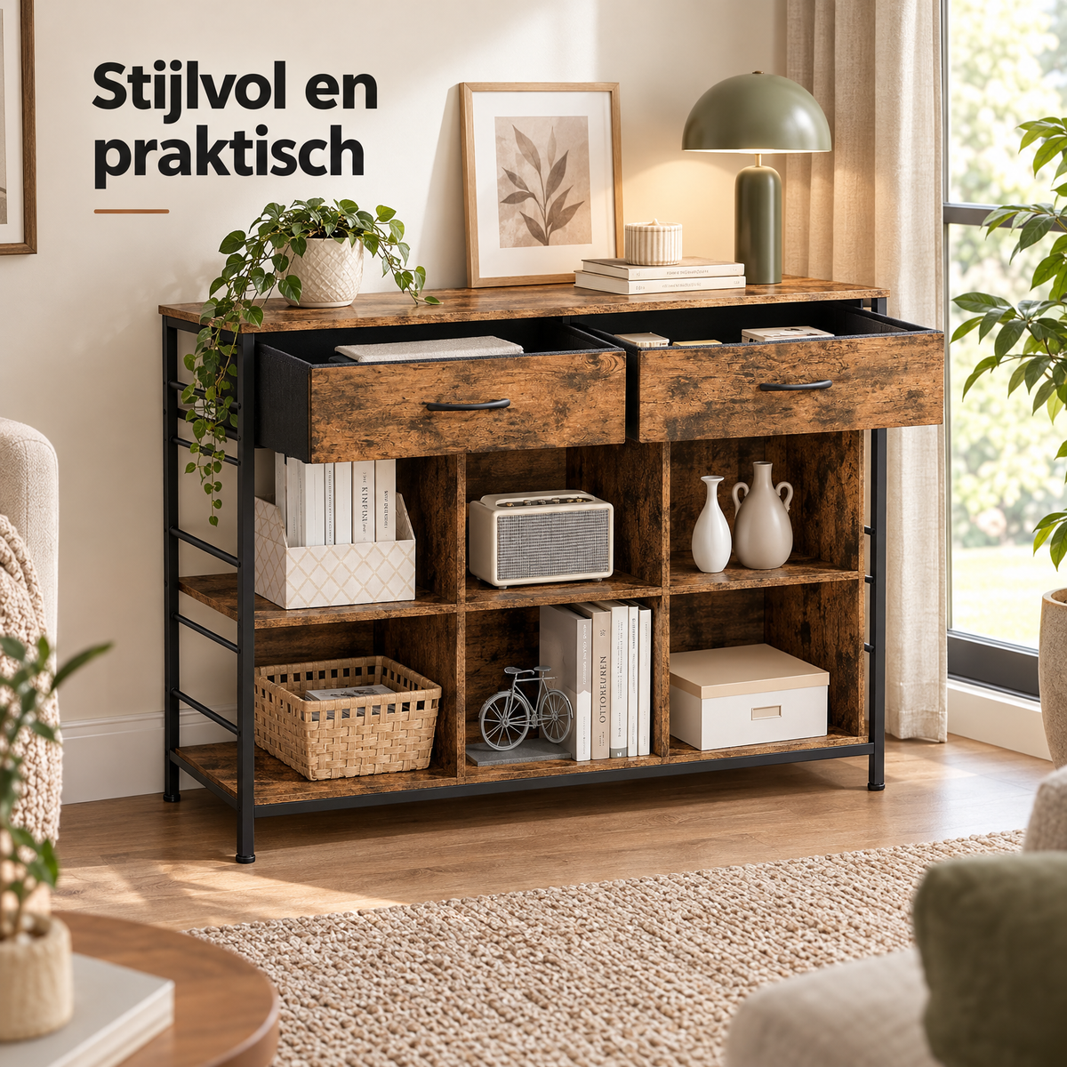 lage boekenkast met lades in gebruik in een passende praktijksituatie