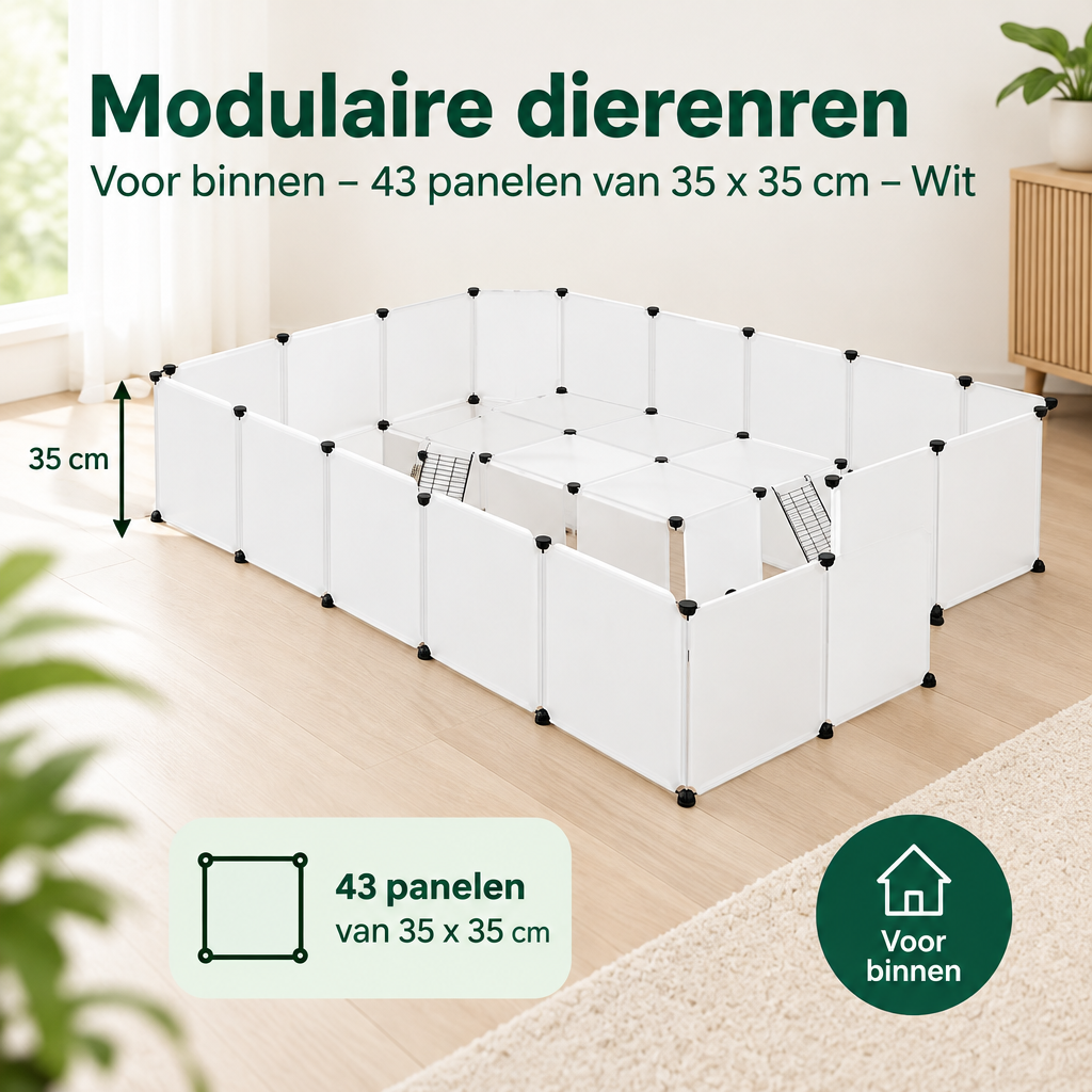 Afmetingen en productspecificaties van modulaire dierenren