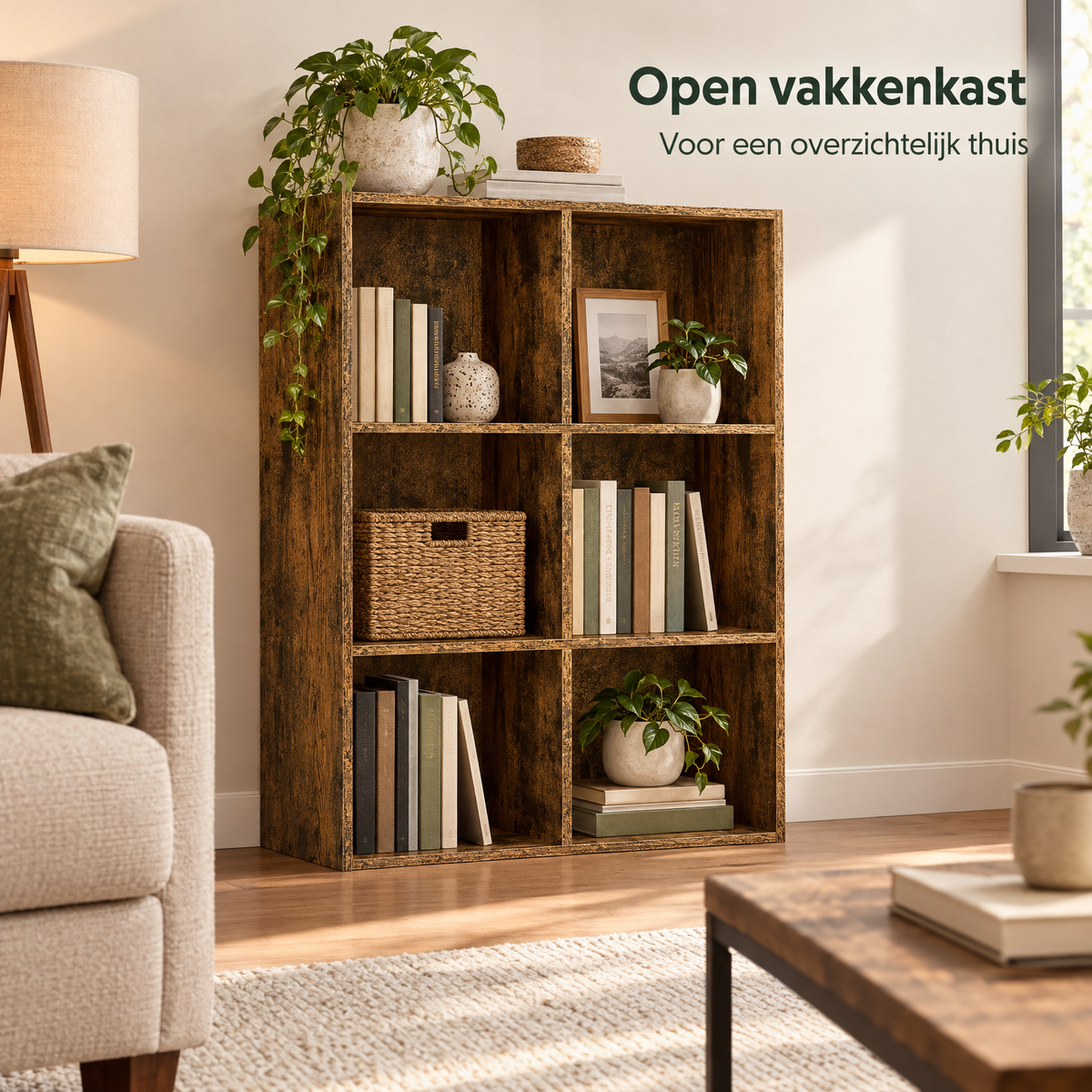 open vakkenkast in gebruik in een passende praktijksituatie