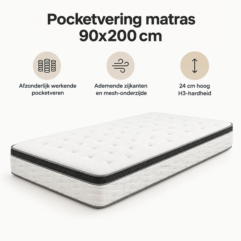 Belangrijkste voordelen en eigenschappen van pocketvering matras 90x200