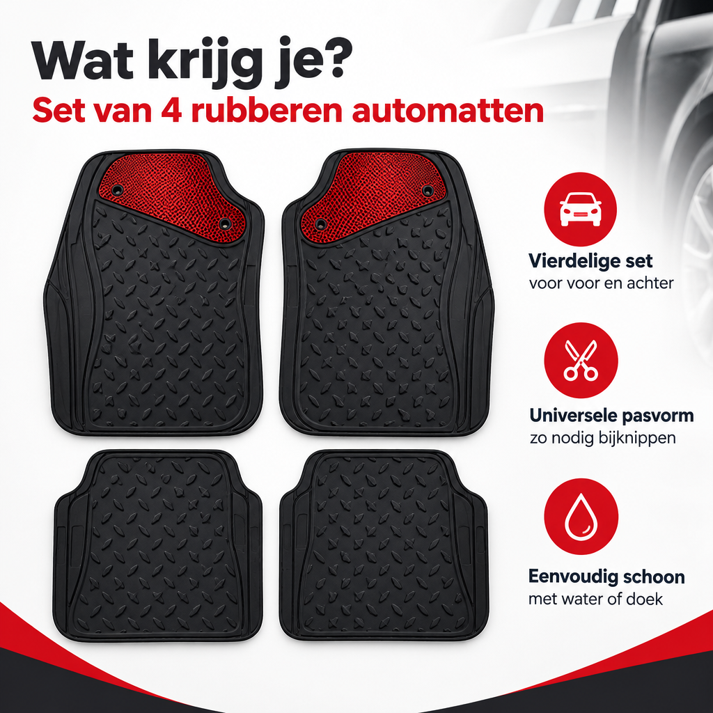 Praktische toepassing en keuzehulp voor rubberen automatten