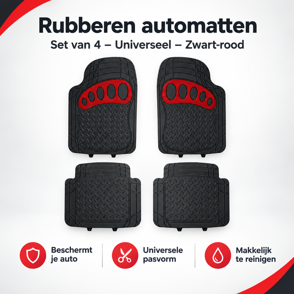 Overzicht van rubberen automatten met de belangrijkste productvoordelen