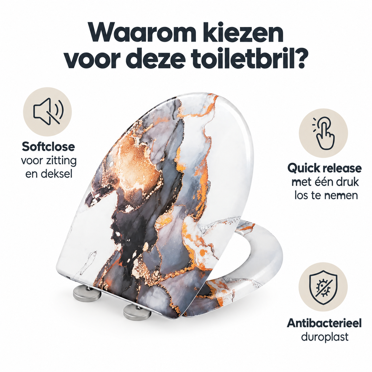 Belangrijkste voordelen en eigenschappen van toiletbril met softclose