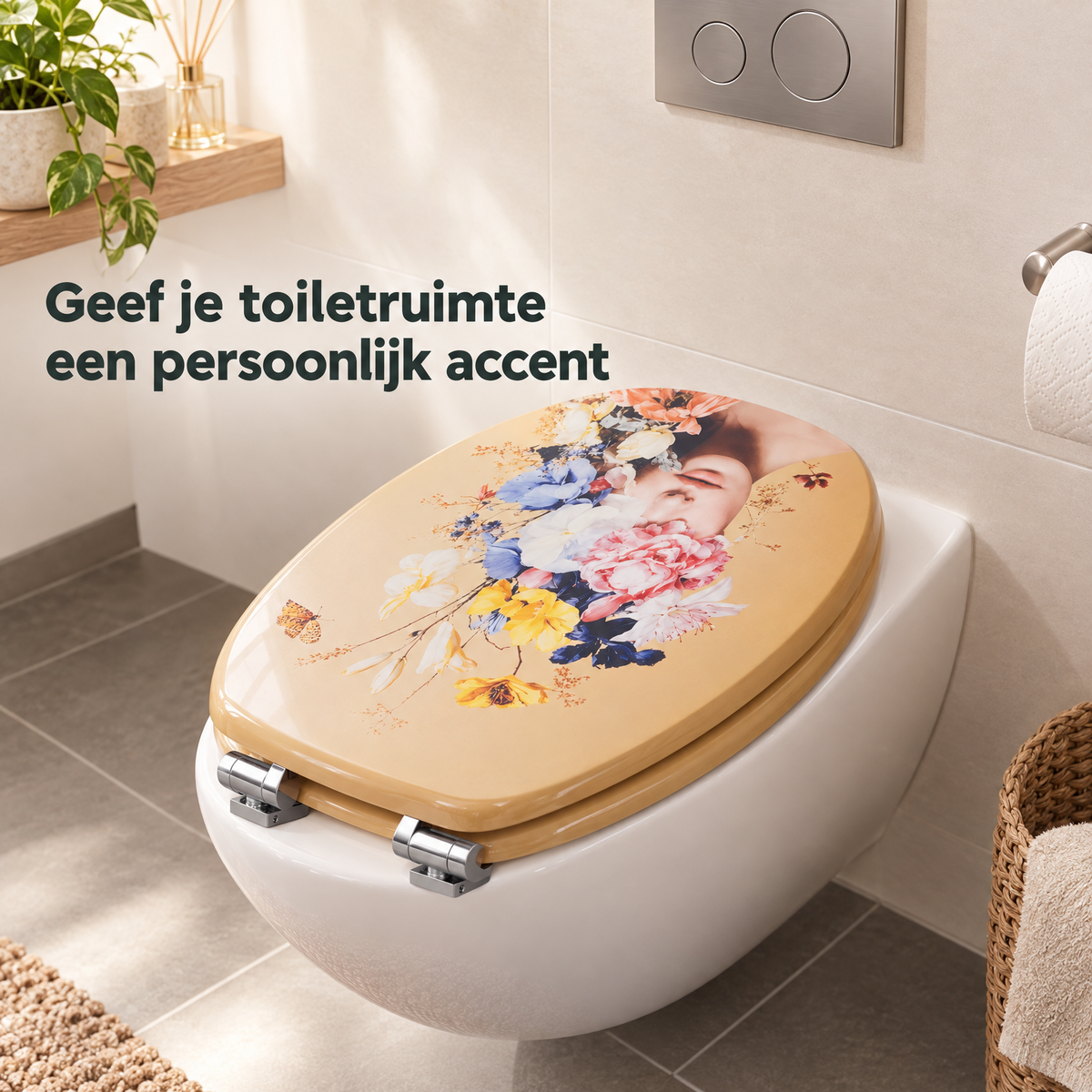 toiletbril met softclose in gebruik in een passende praktijksituatie