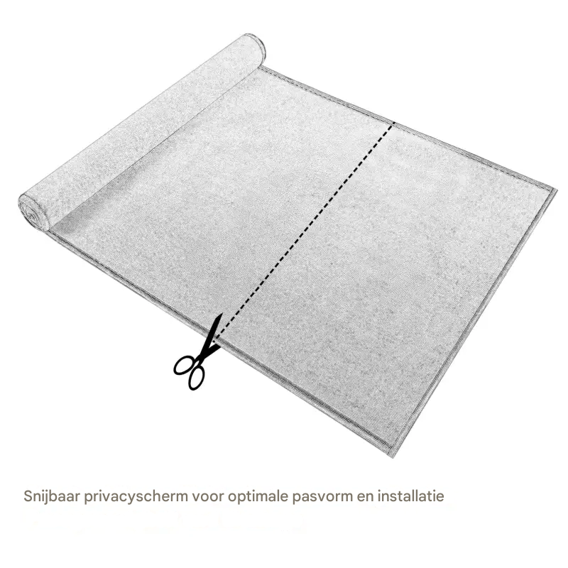 BukkitBow - Sichtschutz Anthrazit - 180g/m² - Beschattung: 85% - Temperaturbeständig - Inklusive 50 Kabelbinder