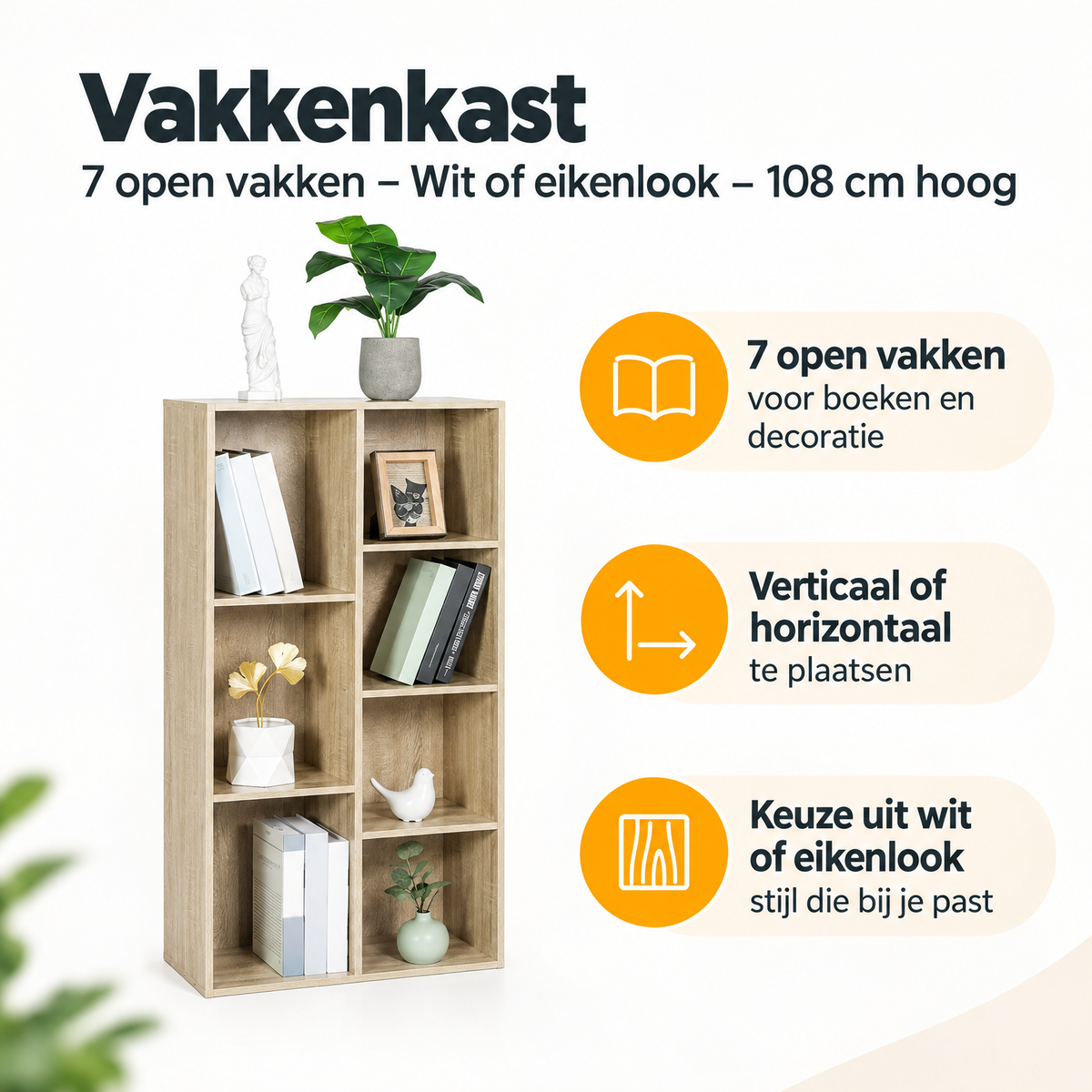 Belangrijkste voordelen en eigenschappen van vakkenkast 7 vakken