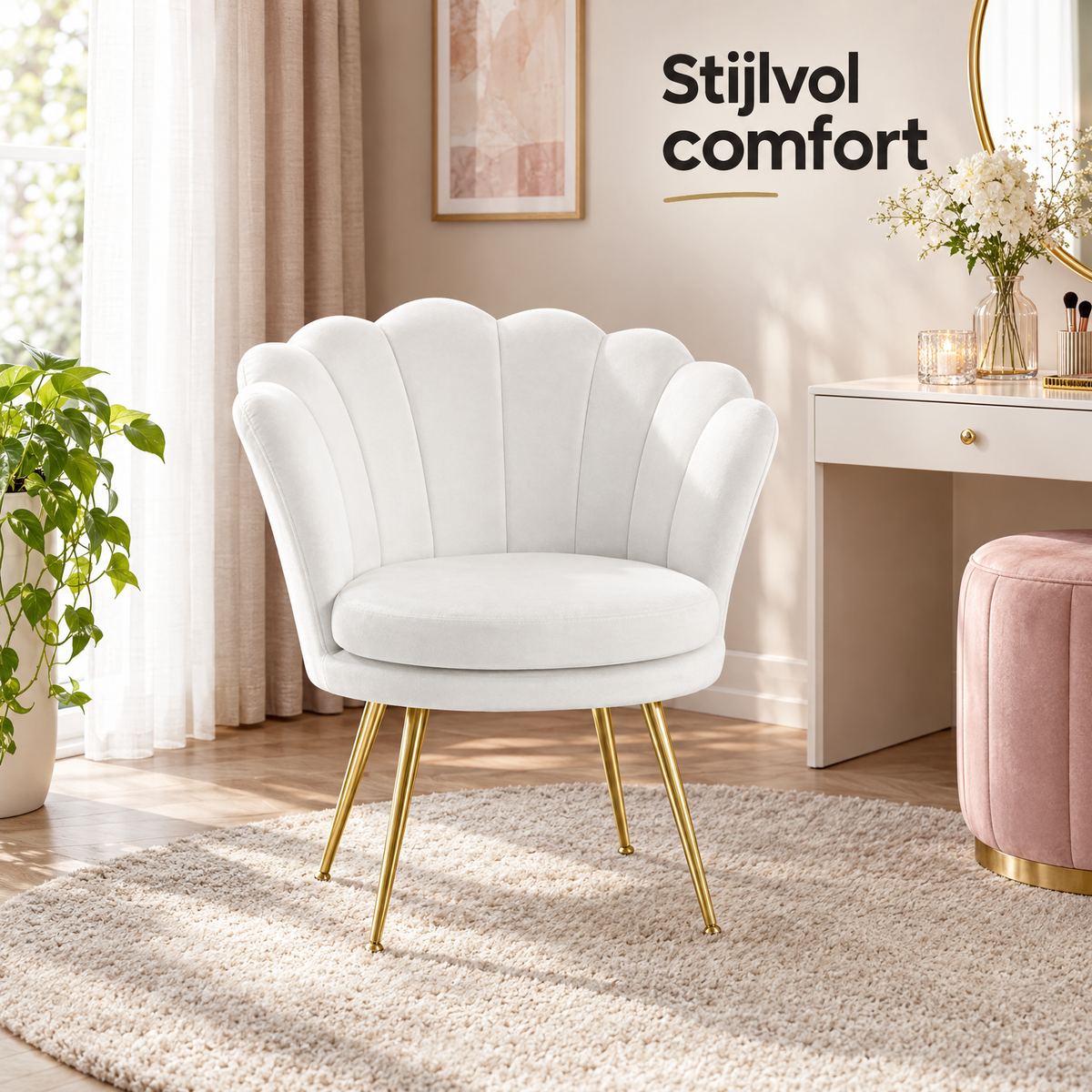 velvet fauteuil in gebruik in een passende praktijksituatie