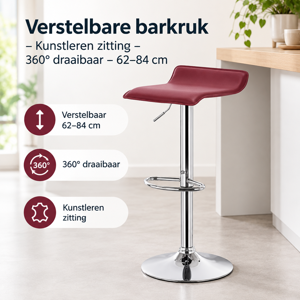 Praktische toepassing en keuzehulp voor verstelbare barkruk