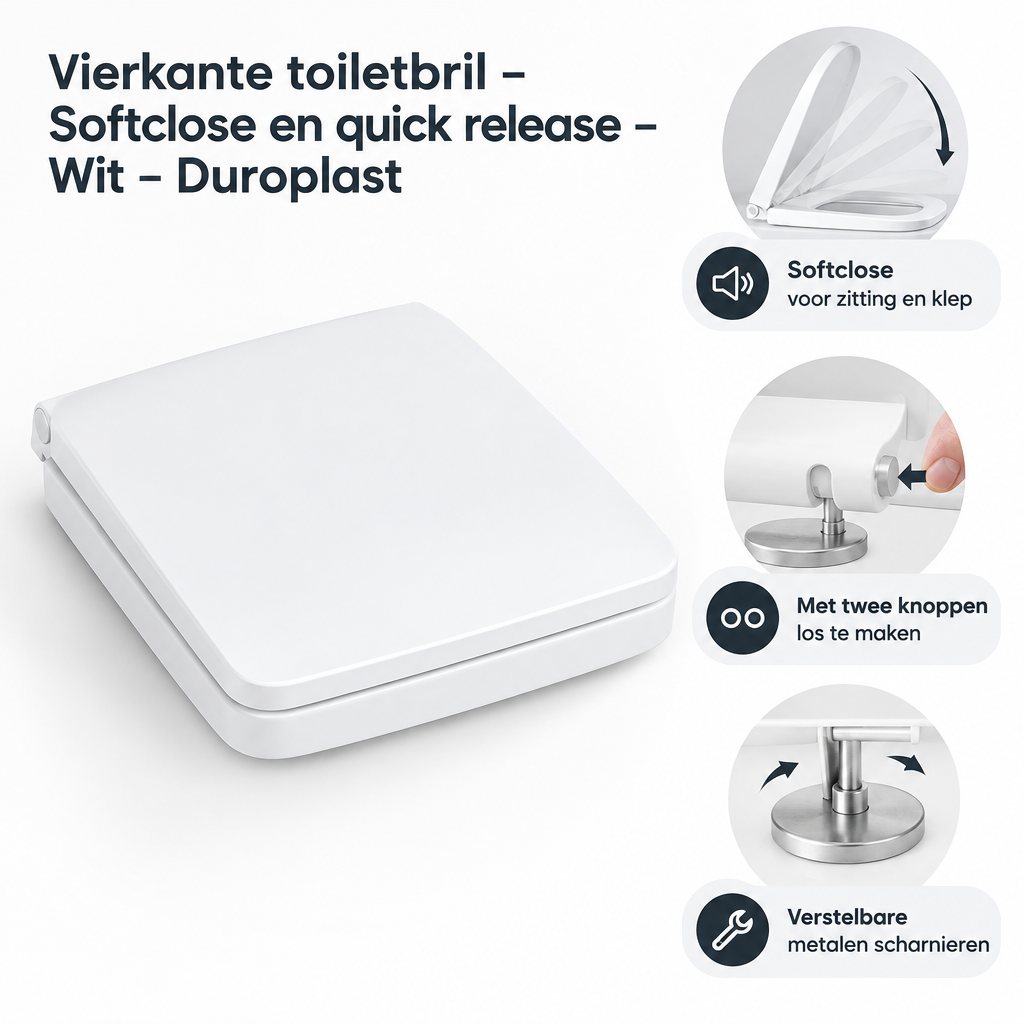 Belangrijkste voordelen en eigenschappen van vierkante toiletbril