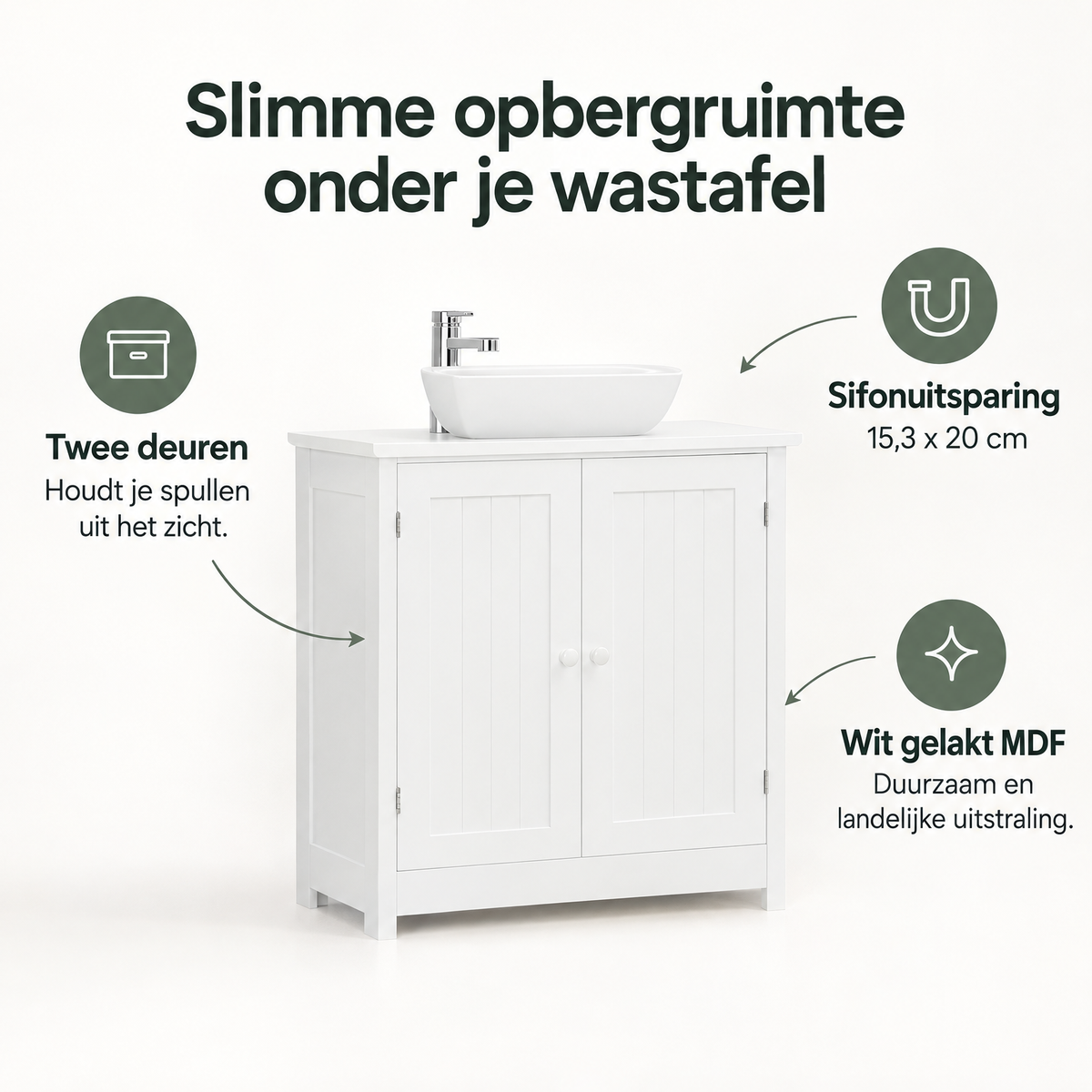 Belangrijkste voordelen en eigenschappen van wastafelonderkast