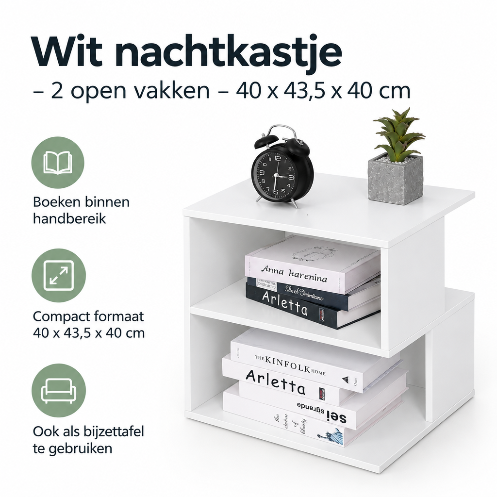 Belangrijkste voordelen en eigenschappen van wit nachtkastje