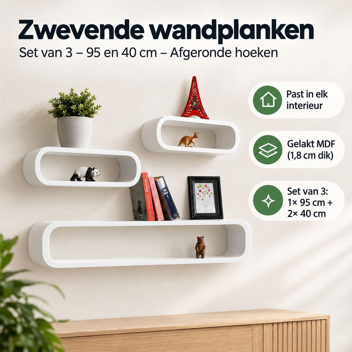 Praktische toepassing en keuzehulp voor zwevende wandplanken