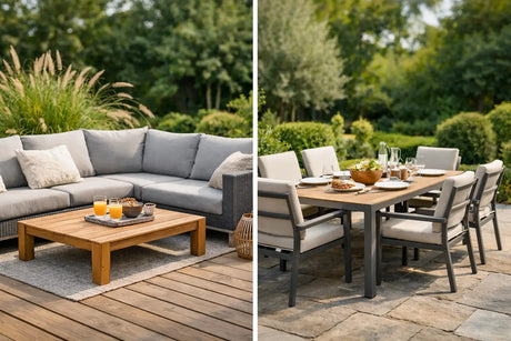 Loungeset versus tuinset kiezen voor jouw tuin