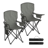 Opvouwbare campingstoelen – Set van 2 – Met bekerhouder en koelvak – Inclusief draagtassen