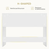 White Computer Table with 1 Drawer Storage 100x50x75cm PC Laptop Table Office Desk Workstation for Living Room Home Office Study