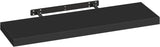 Zwevende wandplank – Blinde bevestiging – Wit of zwart – 25 tot 120 cm