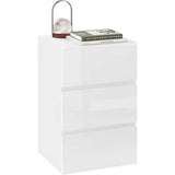 EUGAD Bedside Table Side Table with Large Storage Space Chest of Drawers Wooden Table for Bedroom Living Room