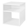 Nachtkastje met 2 open vakken – 35 x 41 x 35 cm – Wit, zwart of Light Oak