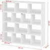 Cube Bookcase Storage Shelf with 14 Compartments Space Saving for Living Room Study Office 120 X 30 X 120 cm