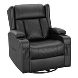 Draaibare relaxfauteuil – 360° – Verstelbare rugleuning – Voetensteun