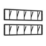 BukkitBow wandkapstok met draaibare haken en metalen jashouder, modern design voor in de hal of slaapkamer