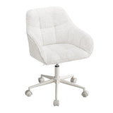 WOLTU Swivel Office Chair Chenille Makeup Chair Height Adjustable Ergonomic Gaming Chairs with High Back Desk Chair Liftable
