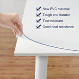 Table Cover Transparent PVC Tablecloth Table Protector Rectangular Protective Film Waterproof Heat Resistant Washable