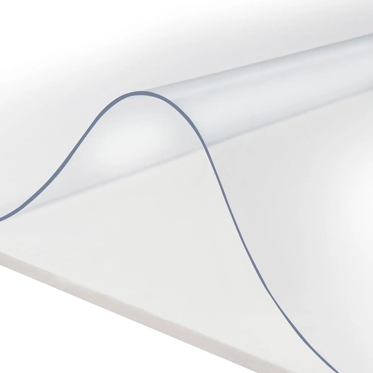 Table Cover Transparent PVC Tablecloth Table Protector Rectangular Protective Film Waterproof Heat Resistant Washable