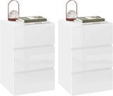 EUGAD Bedside Table Side Table with Large Storage Space Chest of Drawers Wooden Table for Bedroom Living Room