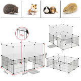 EUGAD Pet Playpen for Rabbits Small Animals Cats Kennel Puppies House Kitten Space Dogs Guinea Cages Outdoor Exercise Training