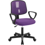 Kinderbureaustoel – Verstelbare zithoogte 38,5–50,5 cm – Meebewegende rugleuning – Mesh