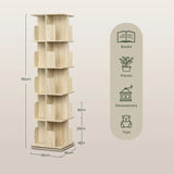 EUGAD 5 Tier 360 Rotating Bookshelf Corner Display Shelf Standing Bookcase Space Saving for Living Room Bedroom