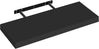 Zwevende wandplank – Blinde bevestiging – Wit of zwart – 25 tot 120 cm