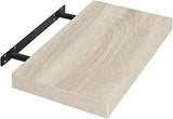 Zwevende wandplank – Verborgen bevestiging – Lichtbruin of lichte eikenlook – 25 tot 120 cm