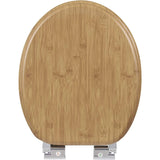 Universal MDF O-Shaped Toilet Lid Toilet Seat with Soft Close 360° Adjustable Hinges Suitable for Bathroom