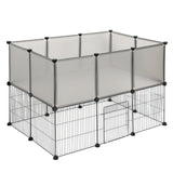 EUGAD Pet Playpen for Rabbits Small Animals Cats Kennel Puppies House Kitten Space Dogs Guinea Cages Outdoor Exercise Training