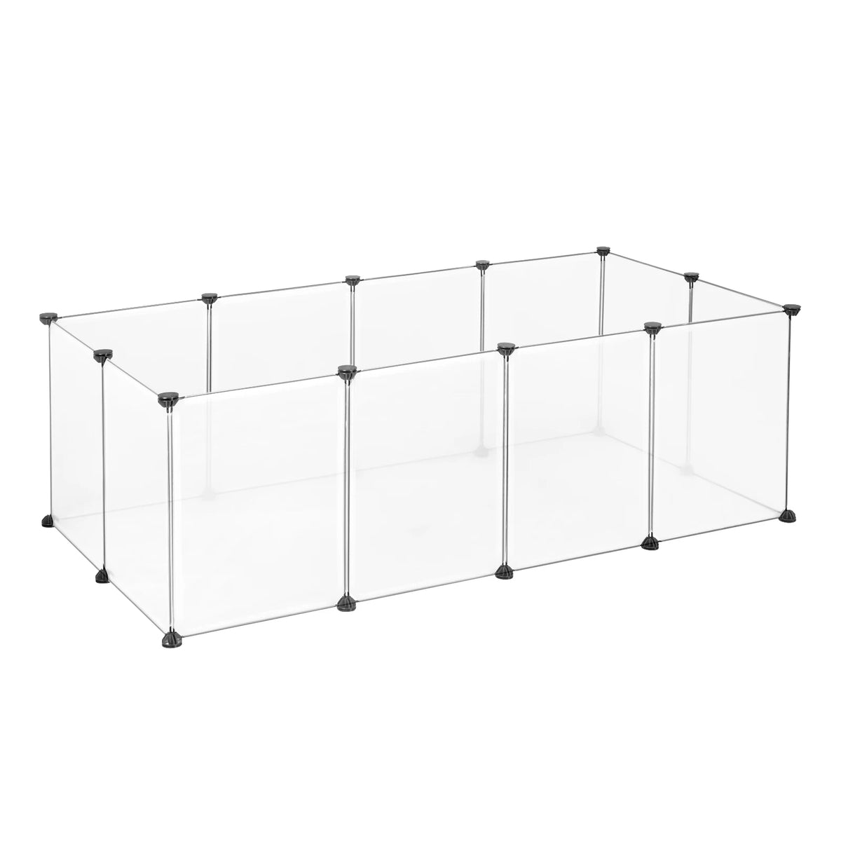 EUGAD DIY Pet Playpen Rabbit Accessories Indoor Guinea Pig House with Door Cage for Cat Hedgehog Hamster Exercise Modular Enclosure
