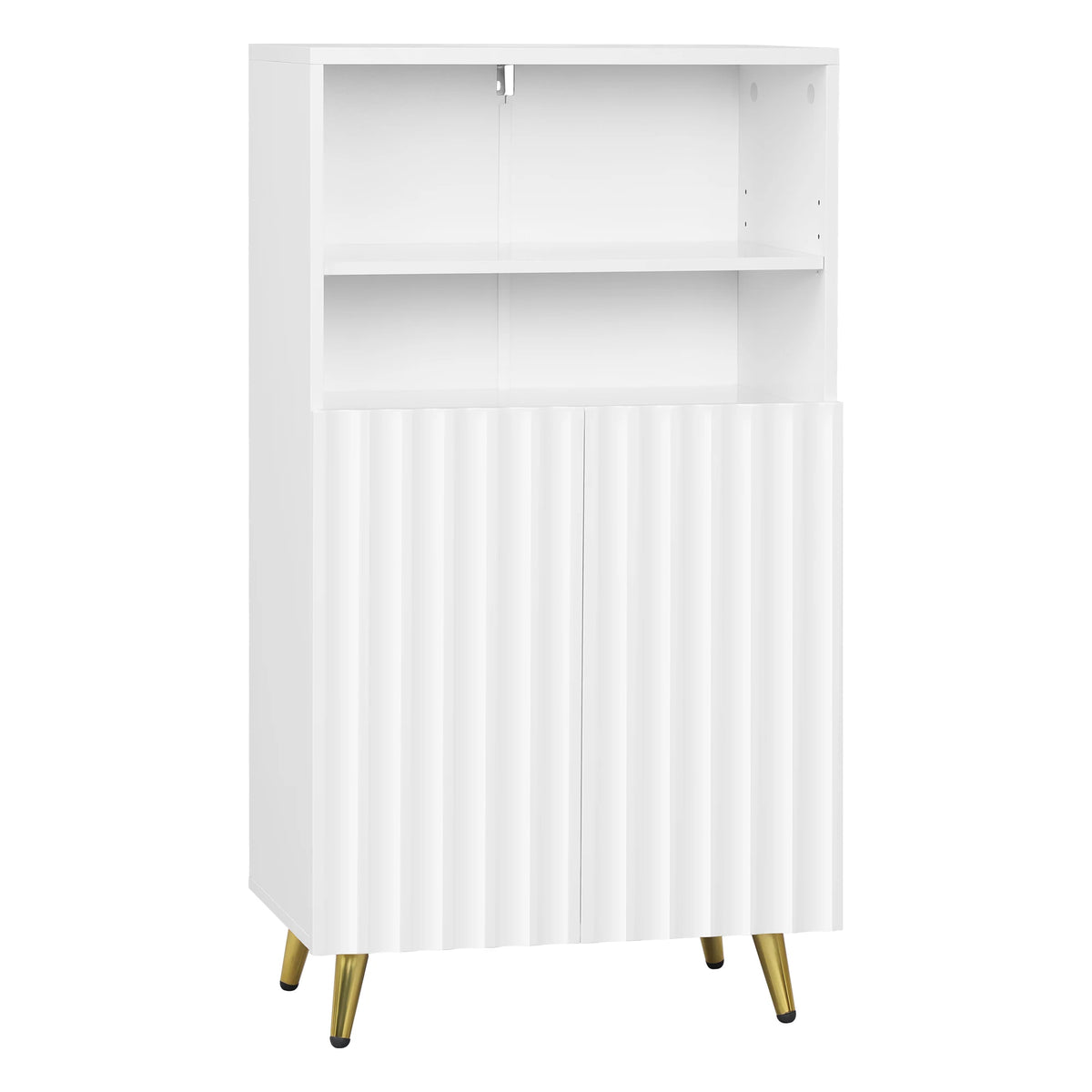 Witte badkamerkast – Vrijstaand – Open vakken en deuren – 50 x 93 x 31 cm