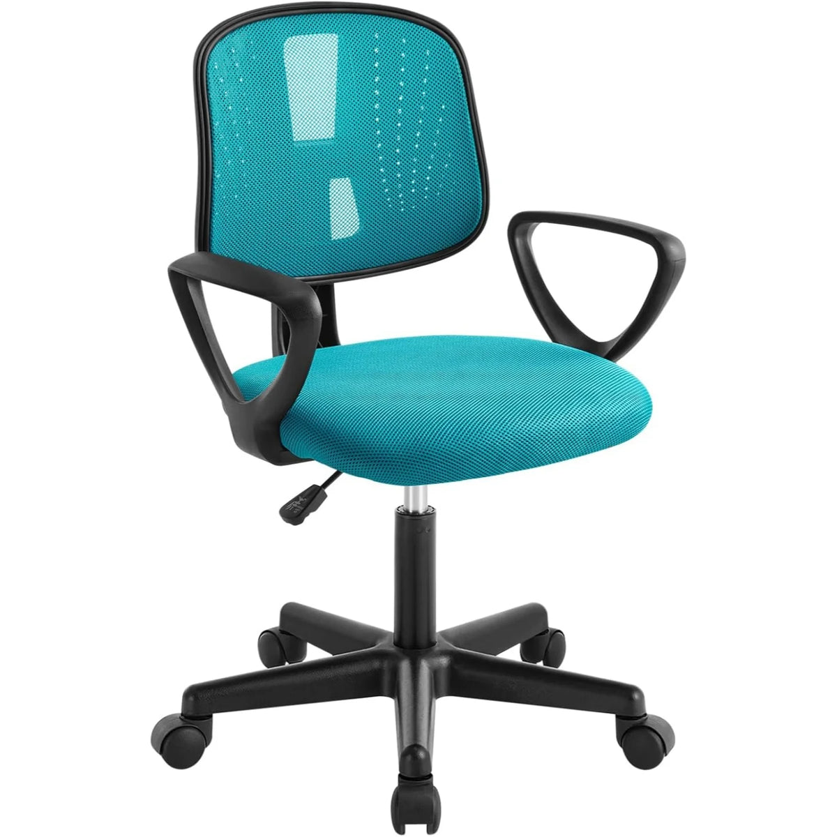 Kinderbureaustoel – Verstelbare zithoogte 38,5–50,5 cm – Meebewegende rugleuning – Mesh