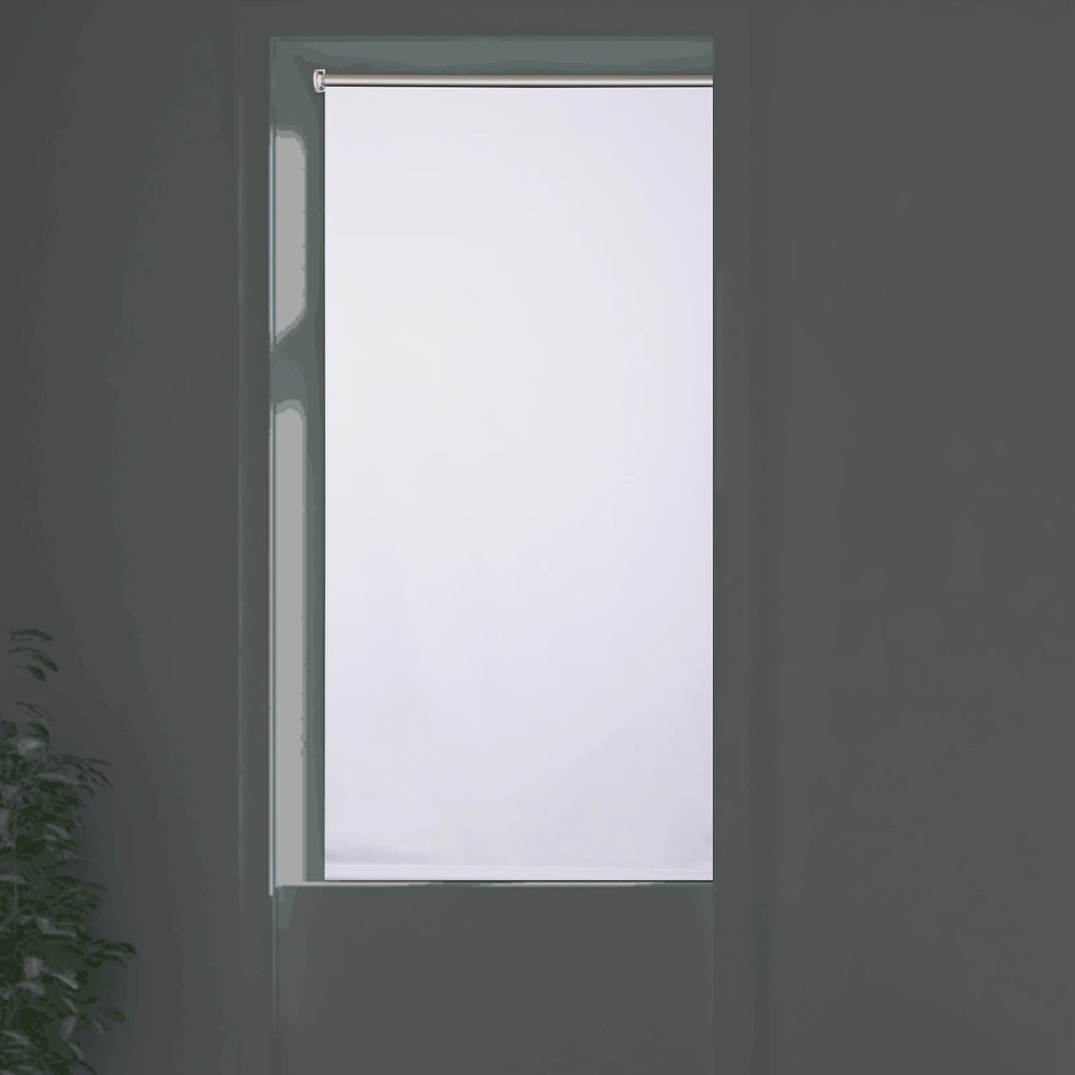 WOLTU Blackout Roller Blind Thermal Roller Blind No Drilling Required Side Pull Sun Protection Opaque Privacy for Windows Doors