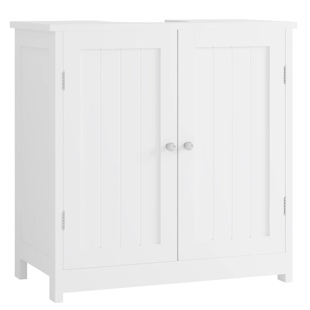 WOLTU 1PC Under Sink Cabinet Unit 60x60x30cm Bathroom Storage Wooden Washbasin Floor Cupboard with 2 Doors MDF Shelves