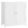 Wastafelonderkast 60 cm – Sifonuitsparing – 2 deuren – Grijs of wit