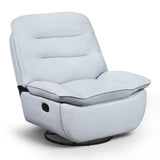 Draaibare relaxfauteuil – 360° draaibaar – Met voetensteun – 30° schommelfunctie